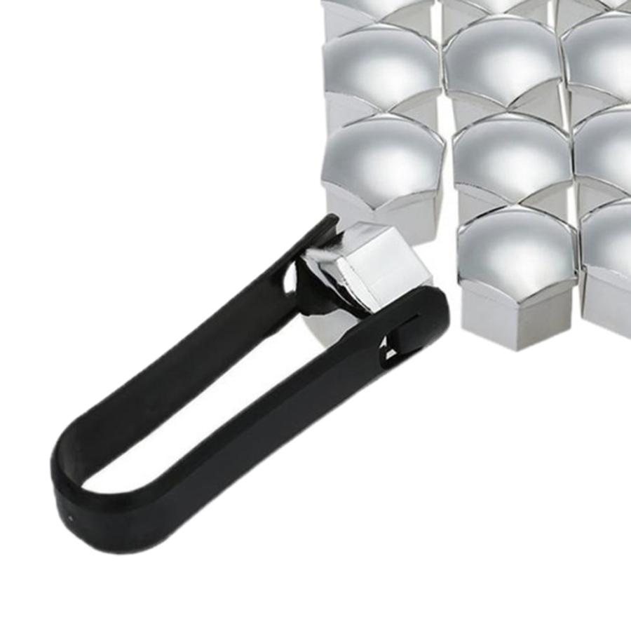 速くおよび自由な 本のユニバーサル21mmホイールナットカバーラグナットキャップスクリュープロテクターシルバー