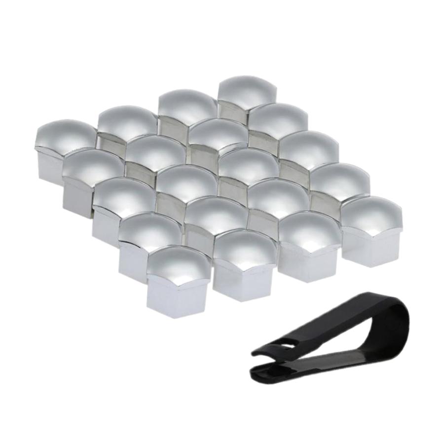 速くおよび自由な 本のユニバーサル21mmホイールナットカバーラグナットキャップスクリュープロテクターシルバー