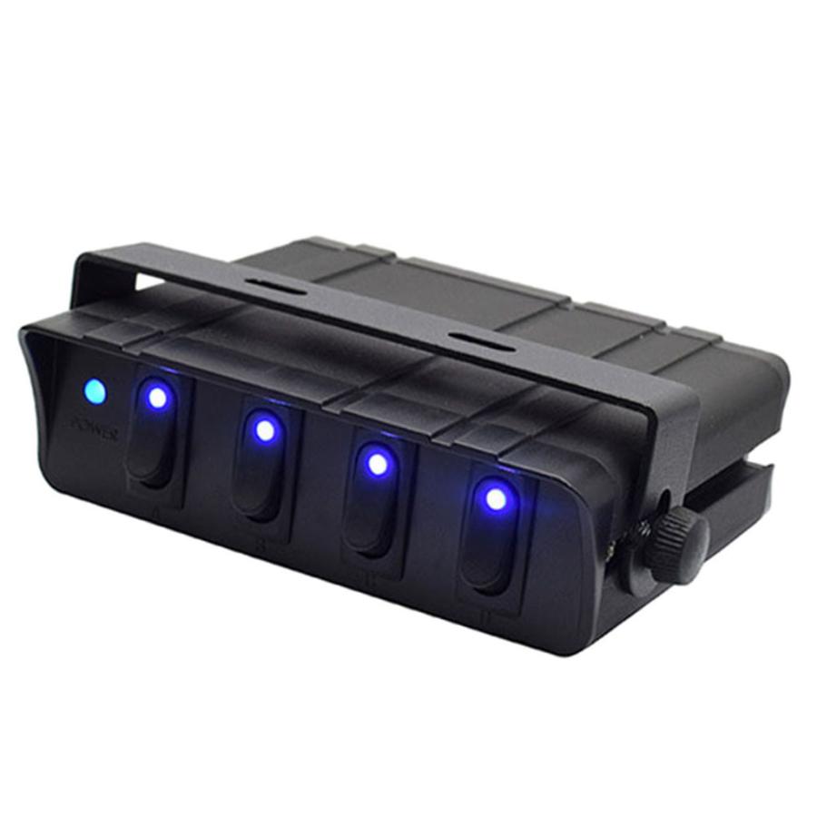 オン/オフロッカートグルスイッチパネルボックス4/6ギャング12V