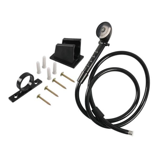 ハンドヘルド シャワー ヘッド ホース付き高圧シャワー ヘッド キャンピングカー ブラック 52058170STKショップ 通販