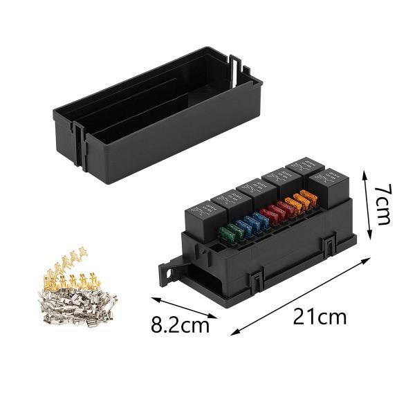 12V ヒューズおよびリレー ボックス 6 スロット リレー パネル 11 Atc