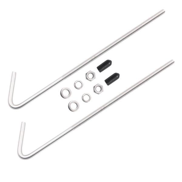 Jフックバッテリーホールドダウンボルト、簡単な取り付け、保護キャップスプリングロックワッシャー六角ナットバッテリーホールドダウンキット、30