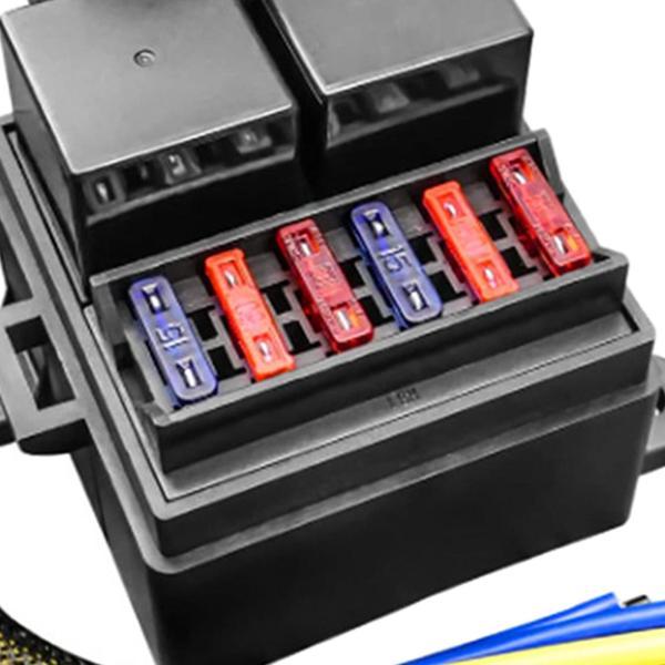 ヒューズリレーボックス、2スロットリレーブロック、80Aリレー12V部品