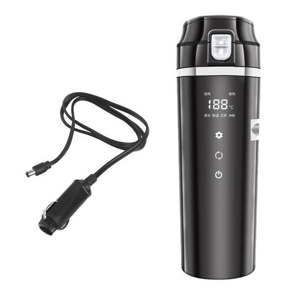 車載用ポット 車載電気ケトル 12V/24V カーポット 車載 カップ 温度