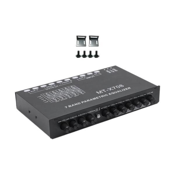 7 バンド EQ クロスオーバー アンプ 調整可能 12V DSP チップ フロント