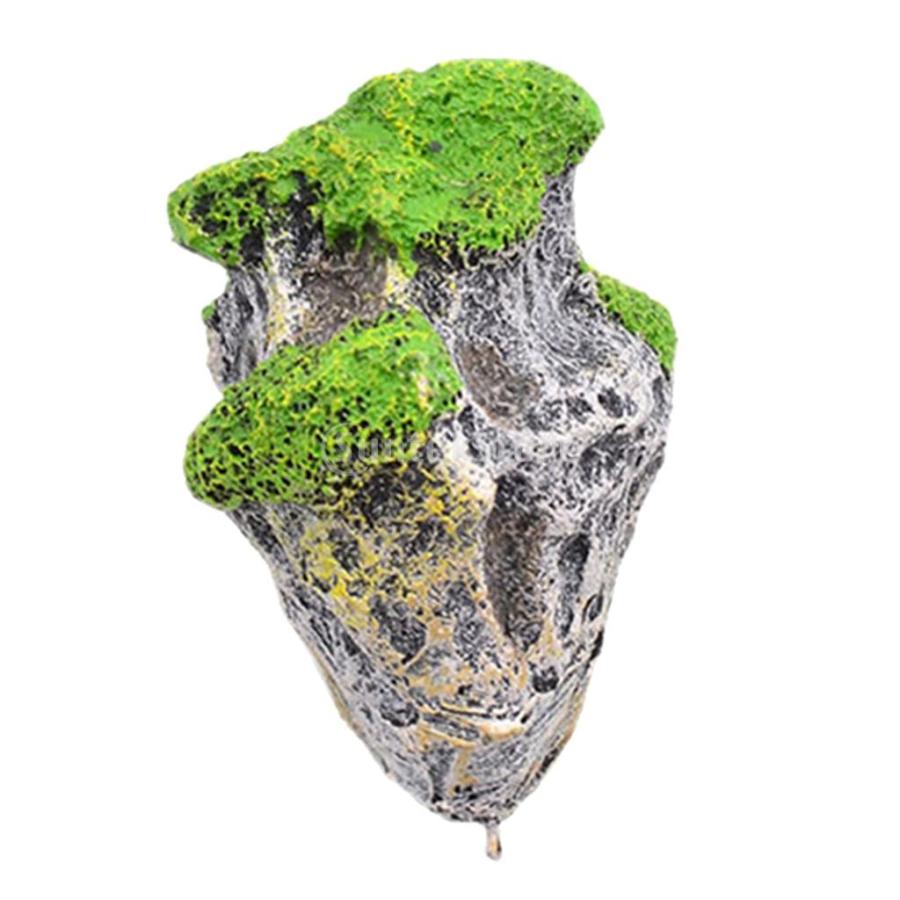 水槽装飾 水族館 浮動 ロック スストーンズ 人工 天空の城 : STK