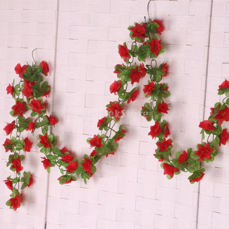 人工 植物 装飾 花輪 6個 ユーカリ 的な花の