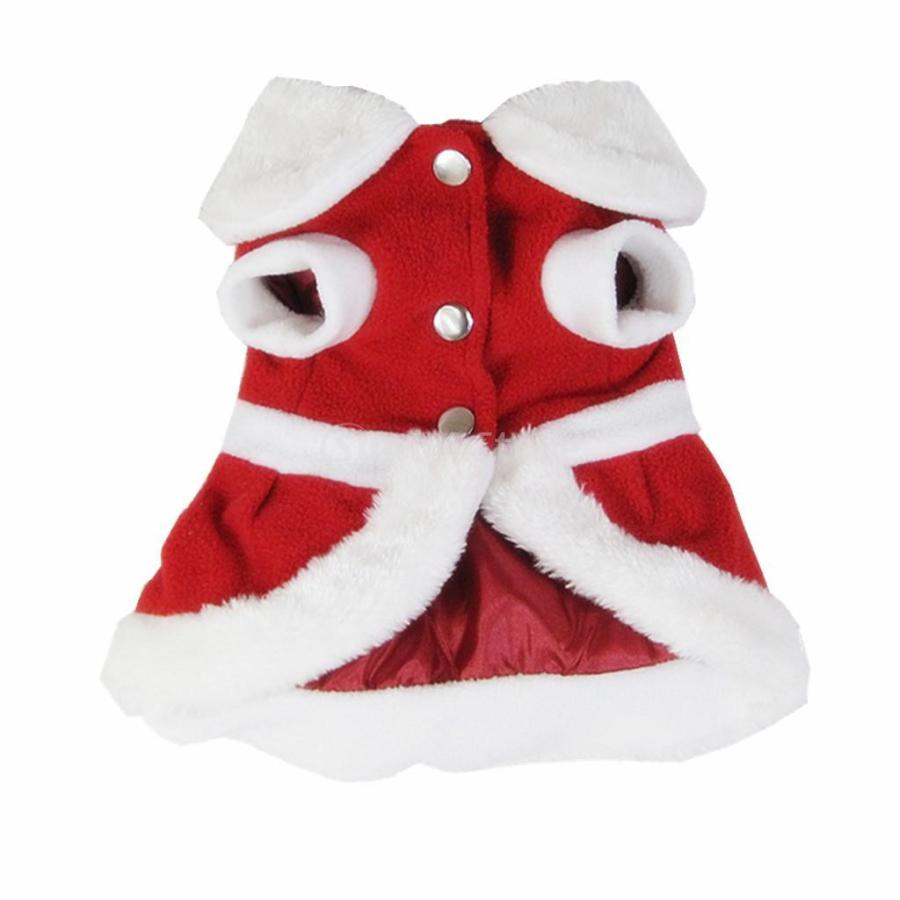 クリスマスサンタクロースのモデルのドレスポリエステルペットのコート犬のベストの服XXL｜stk-shop