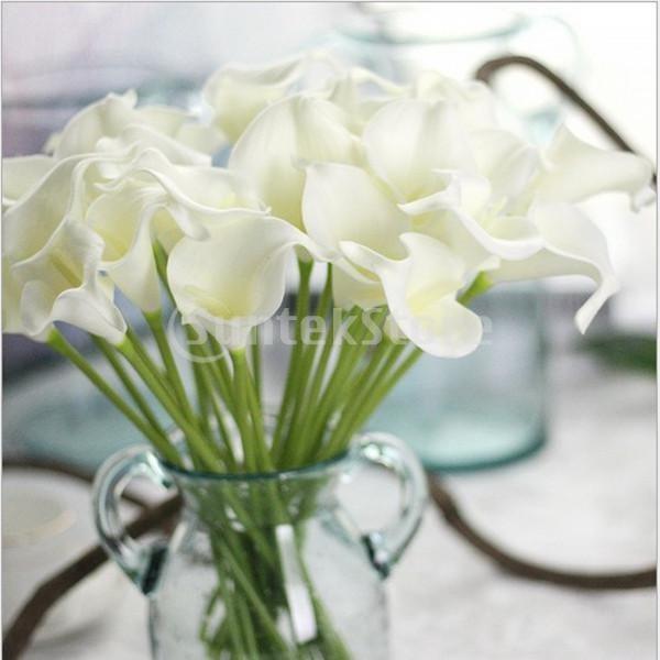 ノーブランド品 造花 カーラ リリー ブーケ 結婚式 花 装飾 全９色選ぶ 白 Stkショップ 通販 Yahoo ショッピング