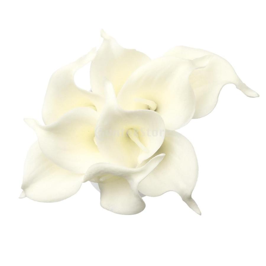 ノーブランド品 造花 カーラ リリー ブーケ 結婚式 花 装飾 全９色選ぶ 白 Stkショップ 通販 Yahoo ショッピング