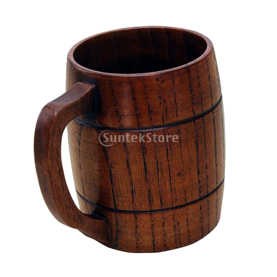 人気商品 木製 ジョッキ ビール マグカップ ミルク コーヒー カップ 