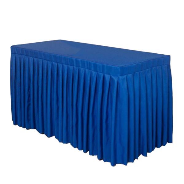 ポリエステル テーブルスカートカバー 結婚式 宴会 パーティー 1x60x75cm 全5色 青 Stkショップ 通販 Yahoo ショッピング