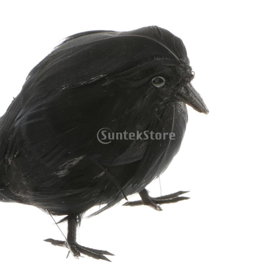 人工鳥 羽鳥 人工 羽毛 小さな カラスの鳥 レイヴン 小道具 ハロウィーンの装飾 全3種類 3ブラック Stkショップ 通販 Yahoo ショッピング