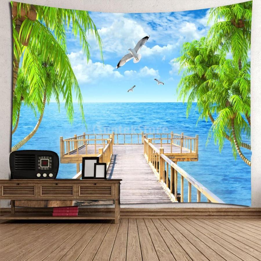 3D 装飾的 自然風景 壁掛け タペストリー 居間装飾タペストリー 屋内