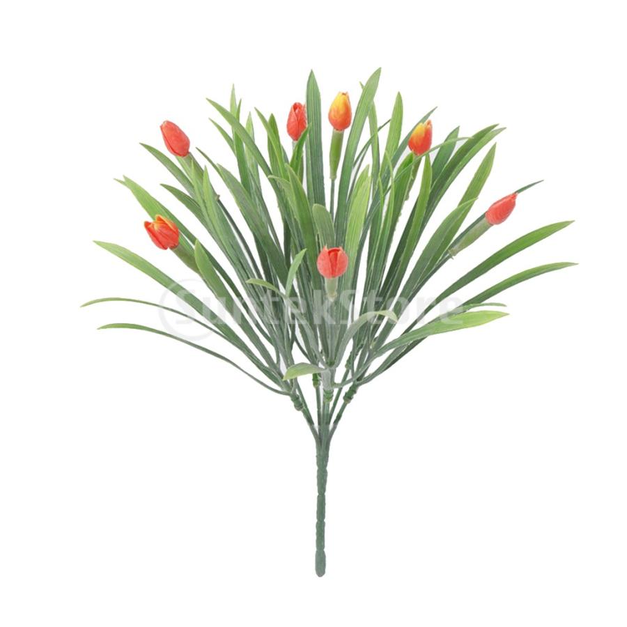 人工チューリップ植物のどの葉は家の装飾オレンジのための花を残します Stkショップ 通販 Yahoo ショッピング