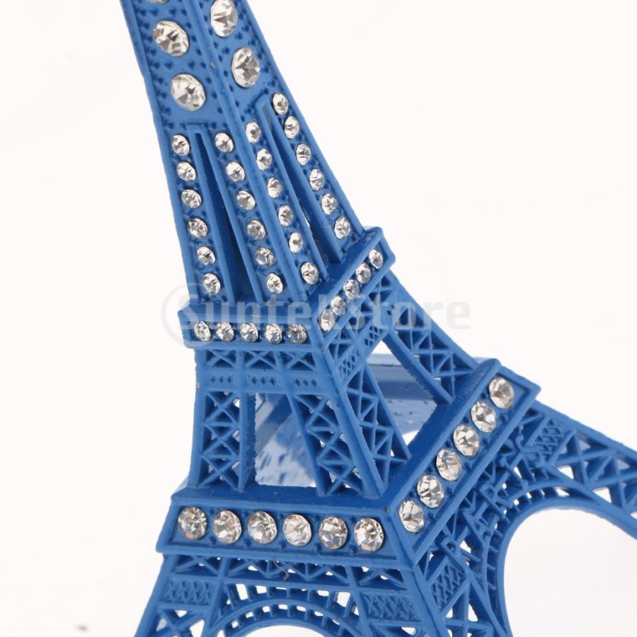 低価格化低価格化クラシック合金パリエッフェル塔置物像モデルDIYの装飾15cmブルー サンキャッチャー