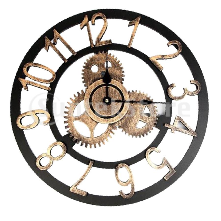 歯車 掛け時計 インテリア時計 壁掛け時計 デザイン性 カッコイイ 壁飾り おしゃれ モダン 40cm 北欧風 ローマ数字 静音 Stkショップ 通販 Yahoo ショッピング