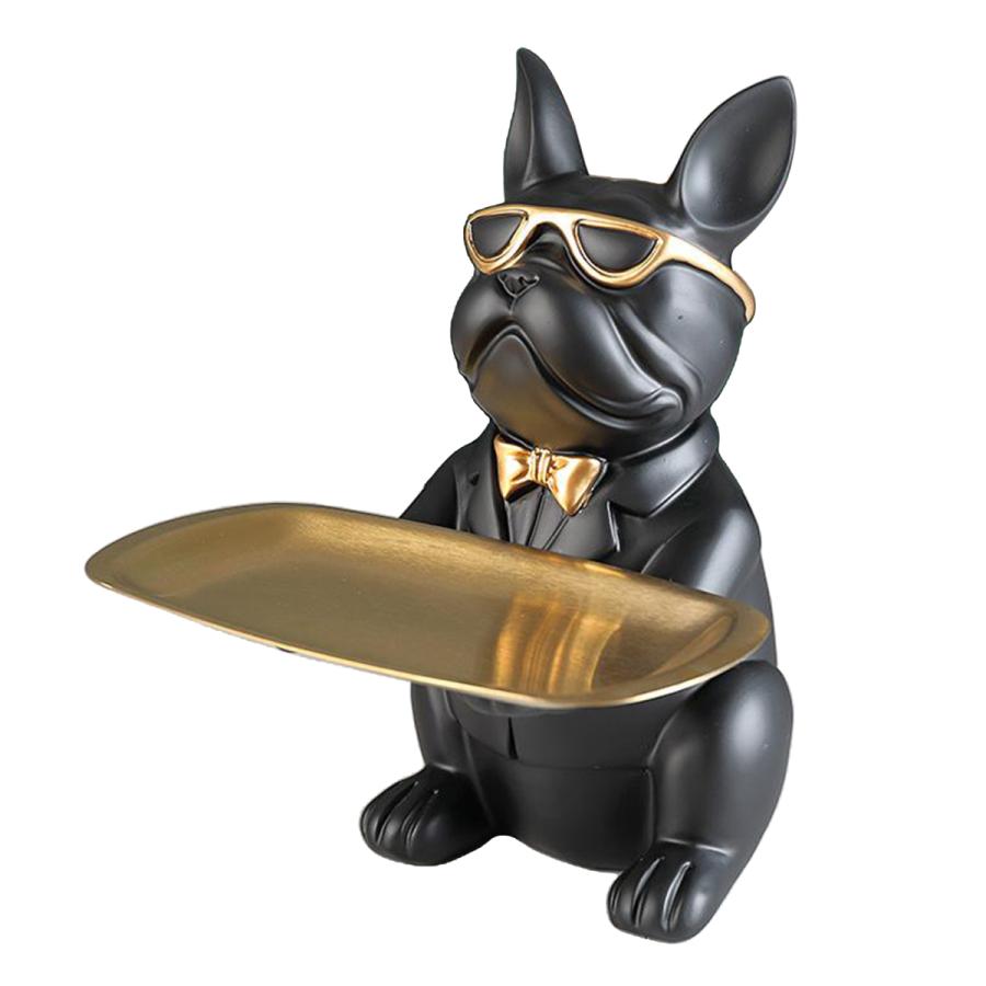 クリエイティブ犬キー収納トレイ グッズ置物 クラフトジュエリー 雑貨ラック コインボックス 動物形状 ホーム 彫刻装飾 ブラック 現代彫刻収納トレイ Stkショップ 通販 Yahoo ショッピング