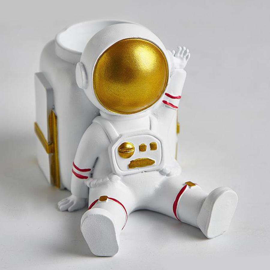 かわいい宇宙飛行士の形の花瓶プランターポット樹脂ホームデスクトップ彫刻a Stkショップ 通販 Yahoo ショッピング