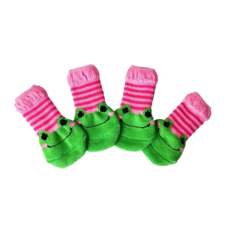 4かわいいペット猫子犬犬の靴下滑り止め足プロテクターsカエル Stkショップ 通販 Yahoo ショッピング