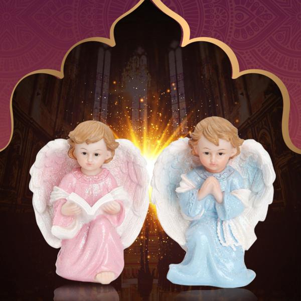 赤ちゃん天使像羽像置物屋内屋外ホームガーデン天使彫刻小像天使コレクション記念像