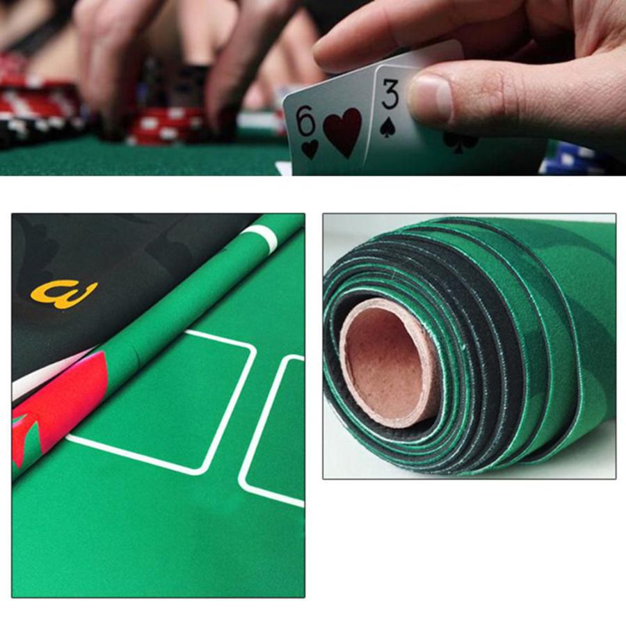 折りたたみ式 ポーカーテーブル 9人用 楕円形 カップホルダー付き