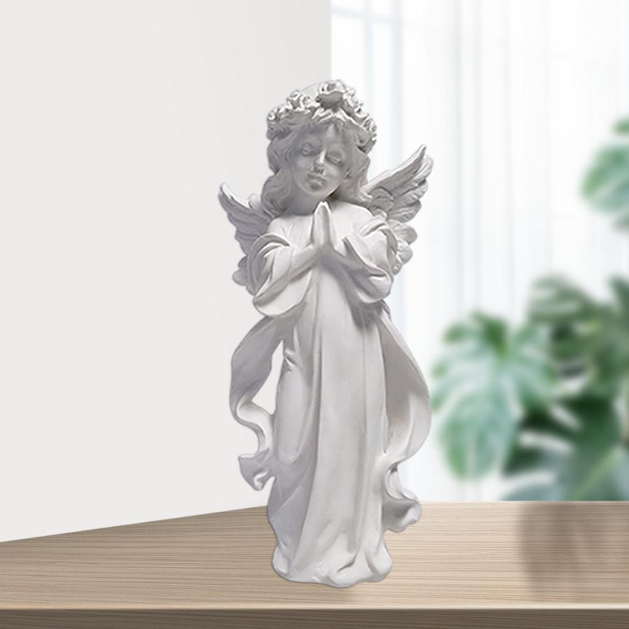 祈る天使エンジェル彫像と置物家の庭女の子彫像装飾教会羽天使像彫刻