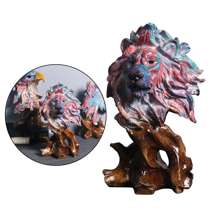 【SALE／95%OFF】動物の置物の彫刻の装飾の卓上本棚のキャビネットの装飾のライオン