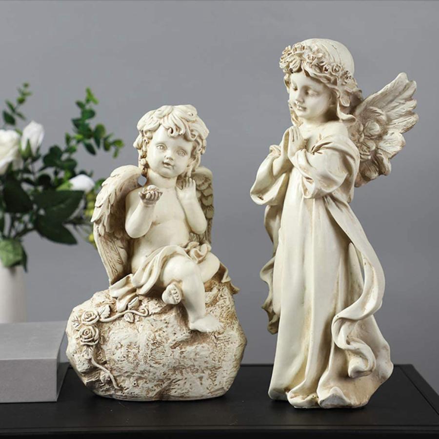 天使の像宗教的なレトロな天使の像の置物家の装飾Style3｜stk-shop｜03