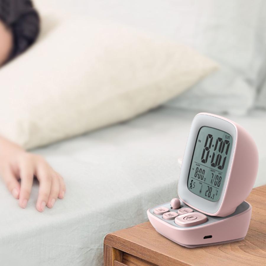 ヴィンテージコンピュータタイプlcdデジタルウェイクアップ目覚まし時計ピンク充電タイプ Stkショップ 通販 Yahoo ショッピング