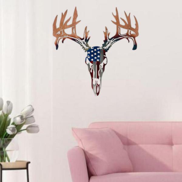 動物ヘッド壁像中空金属鹿彫刻壁の装飾装飾.装飾アート置物バー壁デ