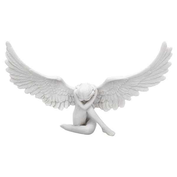 レトロ樹脂天使の翼フィギュアビビッド3D抱擁天使像アート工芸品寝室の家の装飾accsアートワーク｜stk-shop｜02