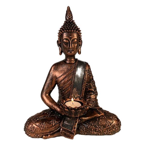 禅仏像ティーライトキャンドルホルダー家の装飾ギフトアンティーク真鍮｜stk-shop｜02
