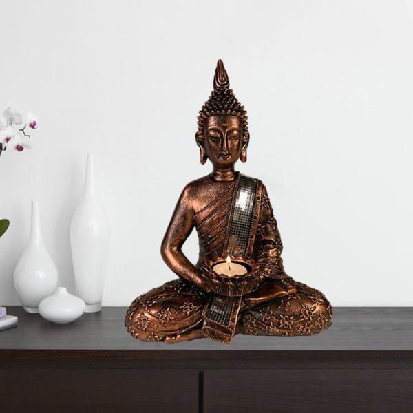 禅仏像ティーライトキャンドルホルダー家の装飾ギフトアンティーク真鍮｜stk-shop｜04