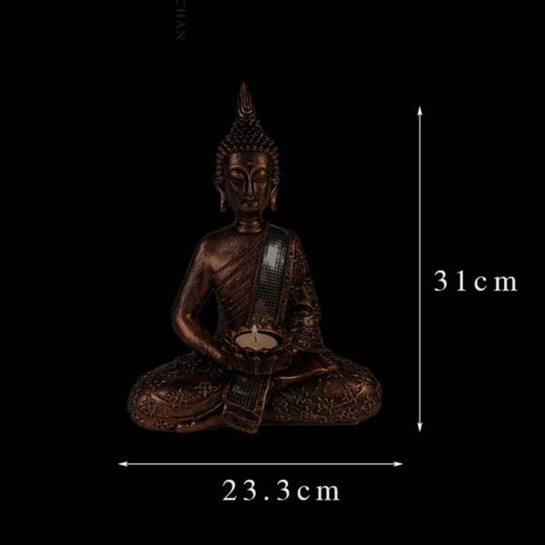 禅仏像ティーライトキャンドルホルダー家の装飾ギフトアンティーク真鍮｜stk-shop｜09