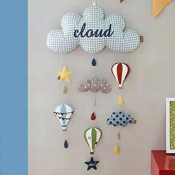ベビー保育園モバイル壁掛け装飾ベビーシャワーギフト熱気球｜stk-shop