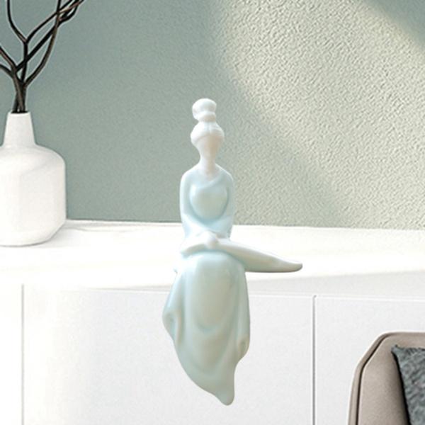 創造的な陶磁器の人々の彫像の彫刻の寝室のデスクトップの装飾のスタイル1