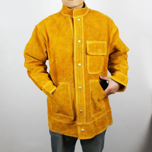 夏の溶接ジャケットシャツ難燃性溶接機革服XL : STKショップ - 通販