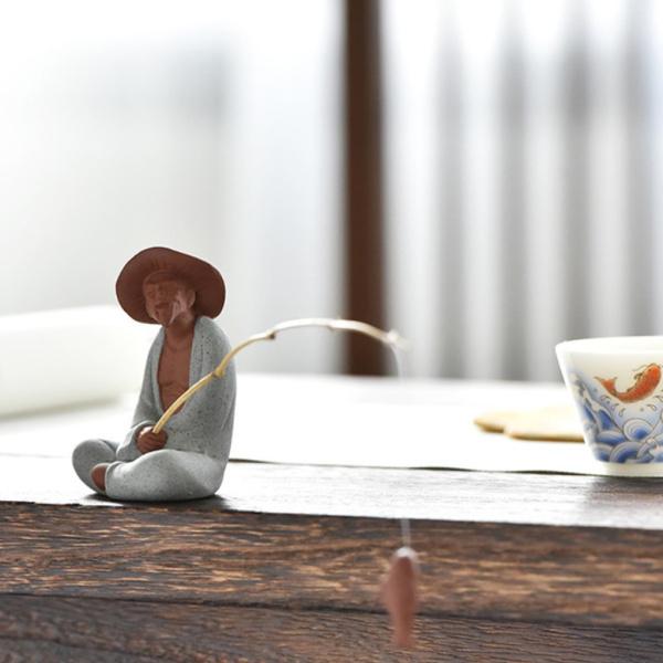 中国の陶磁器茶寵置物茶トレイ石庭装飾品紫砂