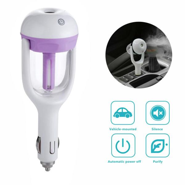 激安 超特価 車の加湿器ミニ自動空気清浄機アロマディフューザーアロマセラピーミストパープル Supplystudies Com