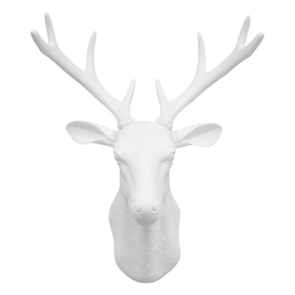 SALE／55%OFF】クリスマスギャラリーホワイトののどの鹿の頭の置物の壁の装飾 サンキャッチャー 