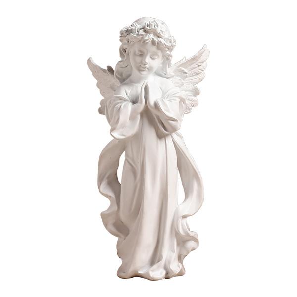 天使の置物の像クリスマスホームデコレーション高さ15センチメートルを祈る樹脂 サンキャッチャー