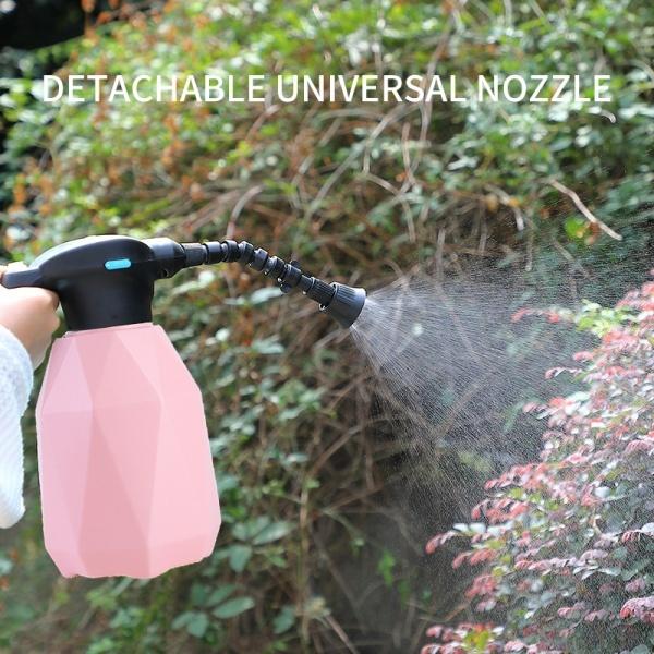 2L電気植物の噴霧器の家の充電式自動散水スプレーボトル缶ピンクのユニバーサルヘッド｜stk-shop