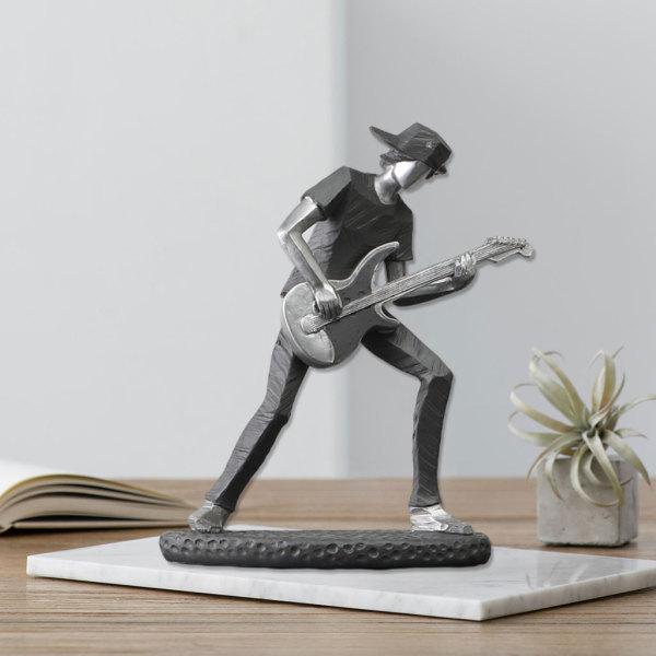 ロックバンド樹脂像歌手楽器彫刻エレキギター