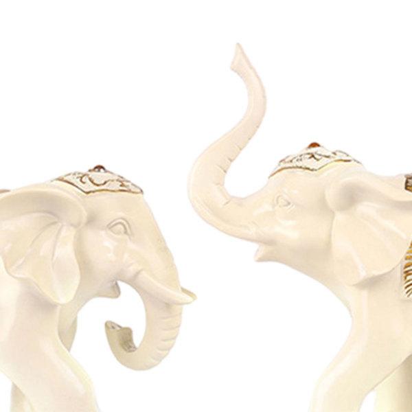 2個風水象の彫刻樹脂富の置物家の装飾白 : STKショップ - 通販 - Yahoo  