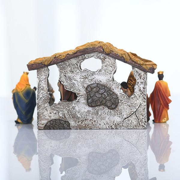 12ピース/個聖家族のキリスト降誕の置物キリストイースターキリスト