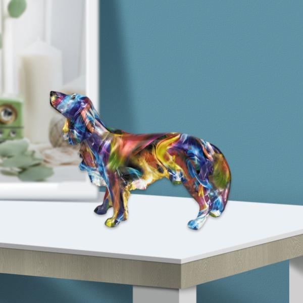落書き犬の像オフィスの装飾品の装飾のためのモダンなScuptureダックスフント