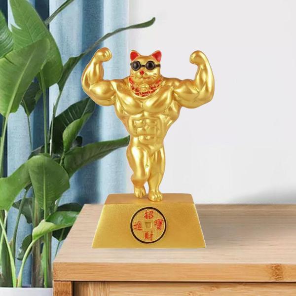 大金猫彫刻マッスルアームストアオープニングデコレーション