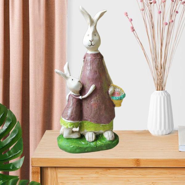 創造的なウサギの彫像の装飾の置物家の庭の装飾工芸品A｜stk-shop｜05