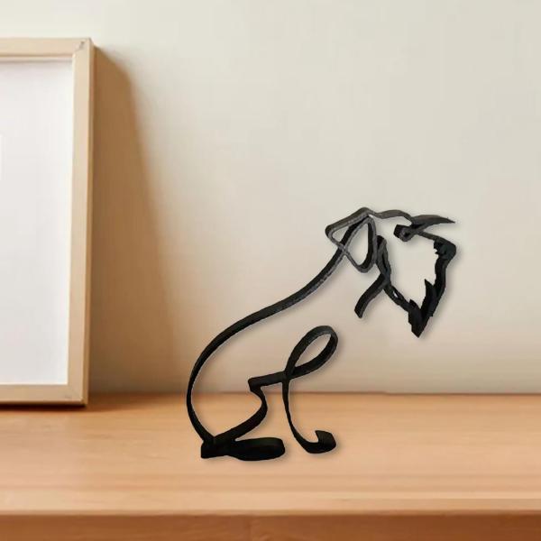 最大74％オフ！ミニマリストの犬の彫刻寝室のオフィスの本棚の置物の装飾B サンキャッチャー